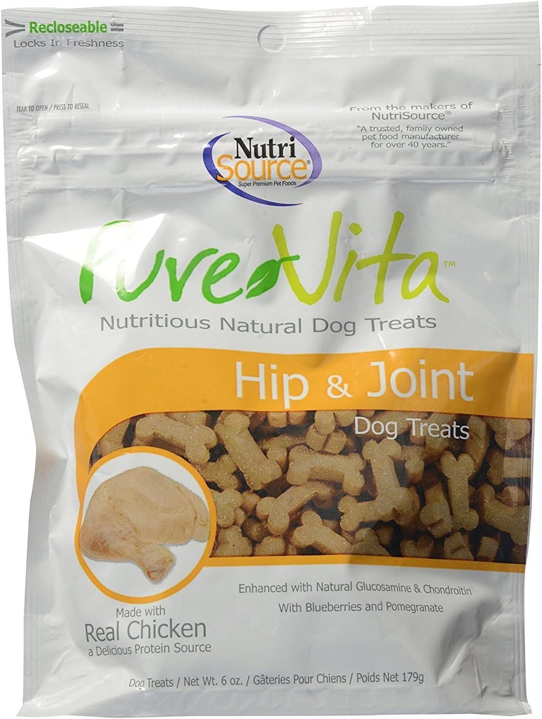 Pure Vita, Dog Treats, Hip & Joint, 6 Oz - image 1 of 1