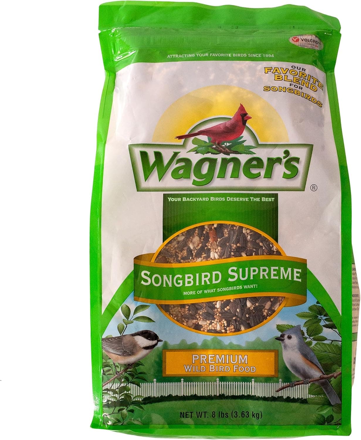 Wagner's 62042 Songbird Supreme Blend Wild Bird Food, 8-Pound Bag - image 1 of 1