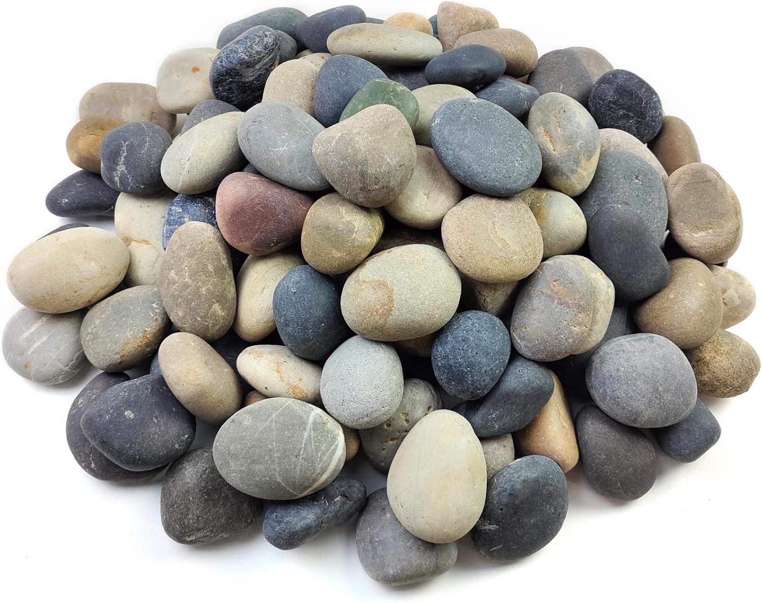 20 lbs Natural River Rocks Mexican Beach Pebbles, 2-3 Inch Decorative River Rocks for Landscaping Garden Paving Plant Rocks Crafting Walkways and Outdoor Decorative Stone - image 1 of 1