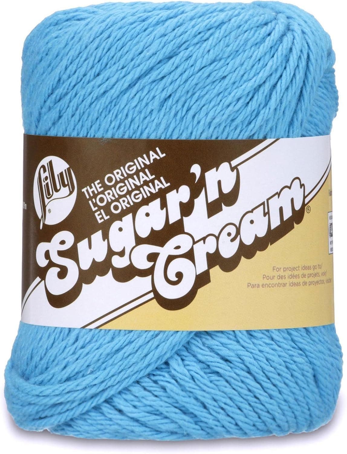 Lily Sugar 'N Cream The Original Solid Yarn, 2.5oz, Medium 4 Gauge, 100% Cotton - Hot Blue - Machine Wash & Dry - image 1 of 1