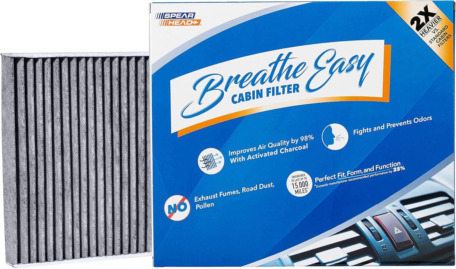 Spearhead Odor Defense Breathe Easy AC & Heater Cabin Filter | Fits Various 2016-24 Toyota/Lexus/Subaru Like OEM | Up to 25% Longer Lasting w/Activated Carbon (BE-157) - image 1 of 1